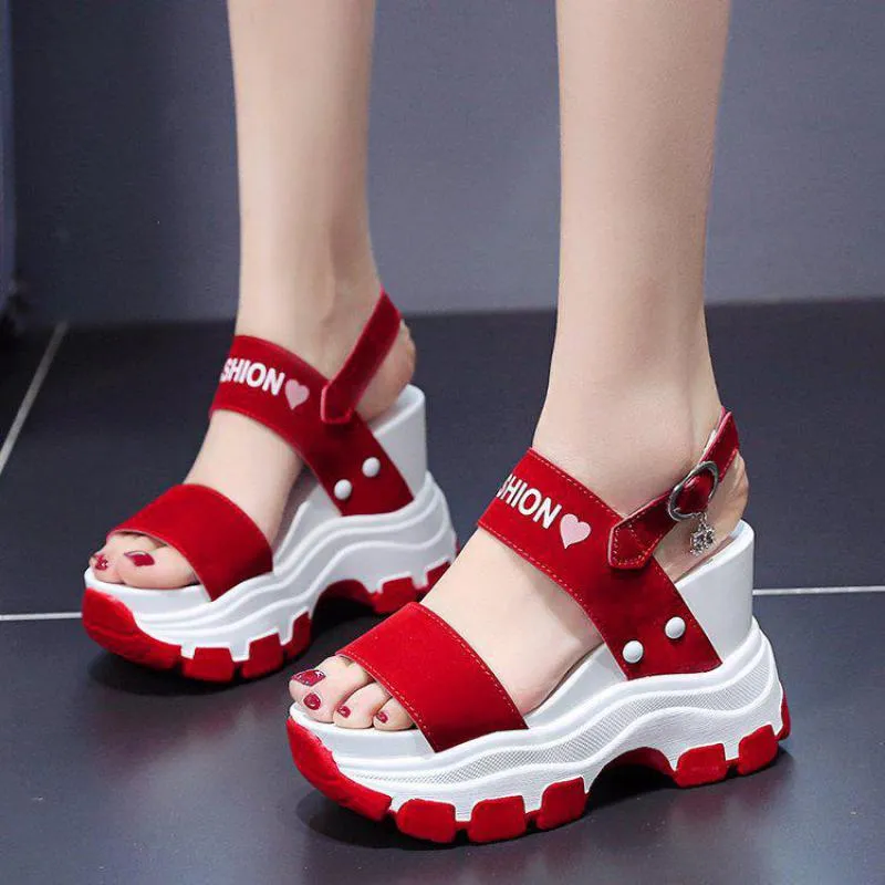 Women's Summer Leisure Style Fish Mouth Platform Wedge Shoes