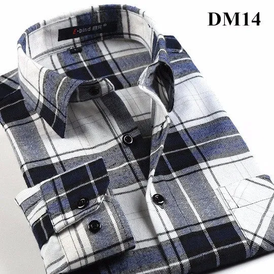 Xituodai Plaid Shirt New Autumn Winter Flannel Red Checkered Shirt Men Shirts Long Sleeve Chemise Homme Cotton Male Check Shirts