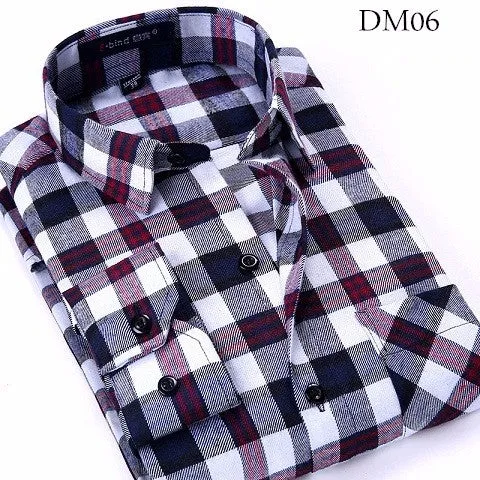 Xituodai Plaid Shirt New Autumn Winter Flannel Red Checkered Shirt Men Shirts Long Sleeve Chemise Homme Cotton Male Check Shirts